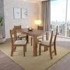 Juego De Comedor 4 Sillas Mesa Rectangular en Marrón - Mesas de comedor, Uruguay | Soy Hogar, vista 3