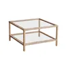 Mesa Ratona Rattan-madera-y-vidrio Natural-beige Vittoria Natural en Madera natural - Mesas de living, Uruguay | Divino, vista 2 de 2