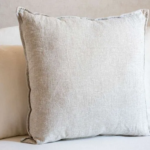 ALMOHADON PAZ - LINO CRUDO 55 X 55 en Off-white - Textiles, Uruguay | La Iberica