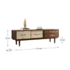 Rack TV 175CM con Ratan Serena - Madera Maciza - Muebles para TV, Uruguay | Balton, vista 13 de 22