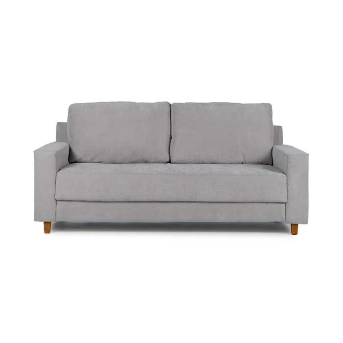 Sofá Modus (Outlet) - Tela Microfibra - 3 cuerpos - Berlin 05 (Ceniza) en Gris - Sillones y sofás, Uruguay | NYR, vista 2