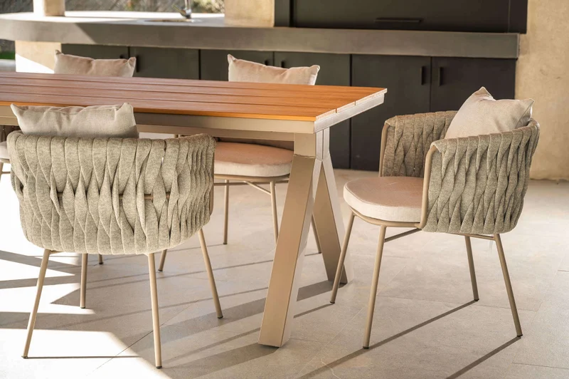MESA COMEDOR GRAFITO - EXTERIOR - 2.00 X 0.90 MTS en Gris - Muebles para el exterior, Uruguay | La Iberica, vista 12