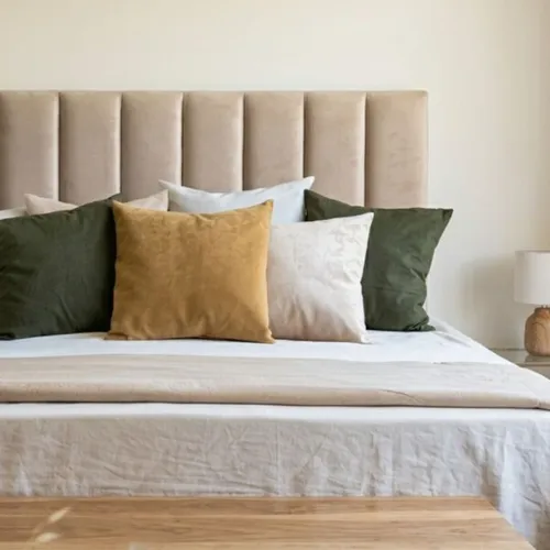 Respaldo Paneles Horizontales o Verticales en Gris - Respaldos de cama, Uruguay | Finkel