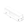 Rack para TV 1.8 Línea Nevada - Natural/Blanco en Multicolor - Muebles para TV, Uruguay | Ecowood, vista 4 de 4