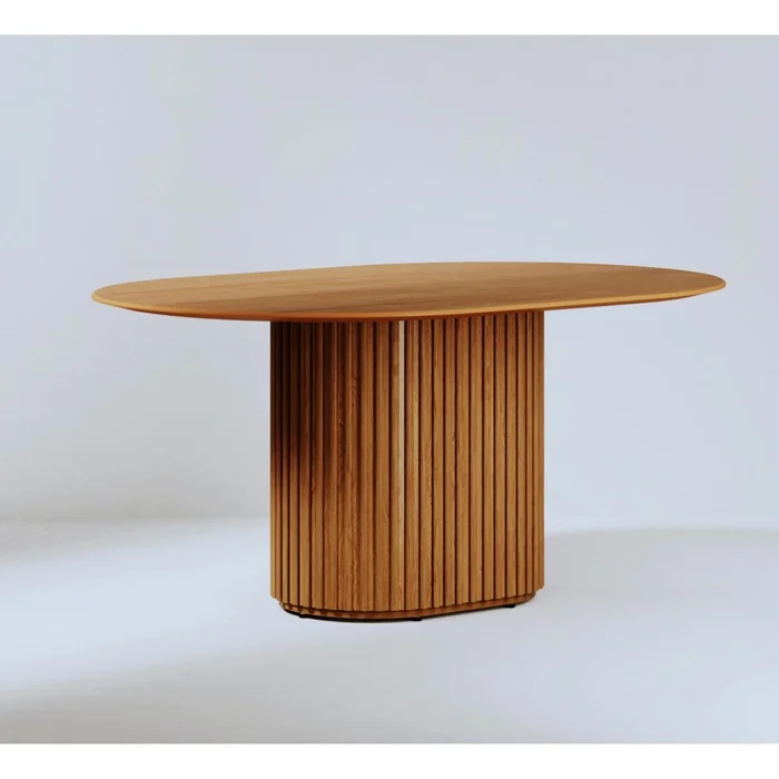 Mesa de Comedor Ovalo - Línea Nevada - Marrón en Marrón - Mesas de comedor, Uruguay | Ecowood, vista 8