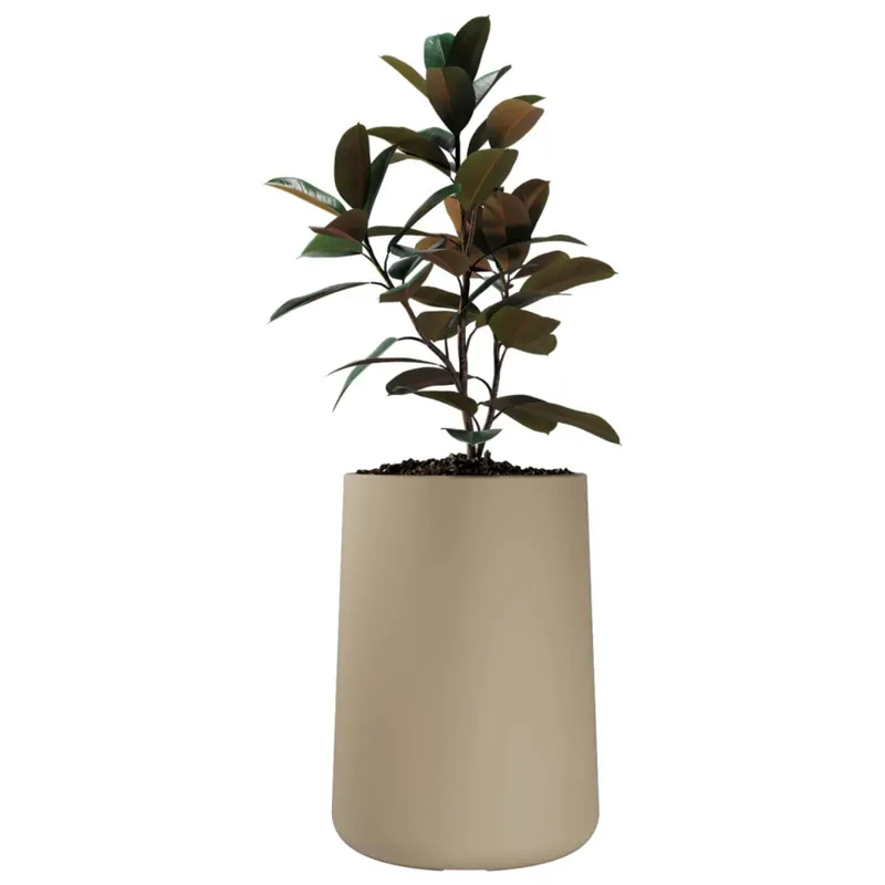 Macetero Gota 55 Beige Alto 55cm x 36cm Ancho Boca x Diam Base 40cm, 60 lts en Beige - Macetas, Uruguay | Champagne Home