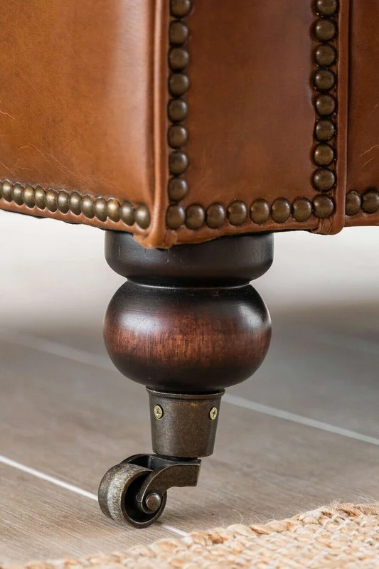 SILLON CHESTERFIELD - CUERO ITALIANO - XL en Marrón - Sillones y sofás, Uruguay | La Iberica, vista 26
