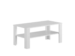 Mesa ratona con estante Blanca en Blanco - Mesas de living, Uruguay | Quesal, vista 10