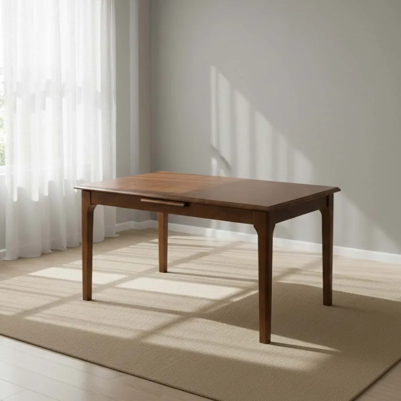 Mesa Extensible Madera Marron Inari en Marrón - Mesas de comedor, Uruguay | Divino