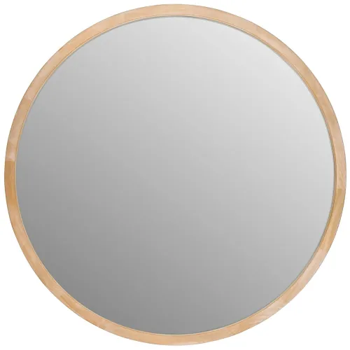 Espejo Circular Madera Natural-beige Sno9 en Madera natural - Espejos, Uruguay | Divino