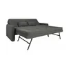 Sillón Cama 3 Cuerpos Tela Gris Madalena Grafito en Gris - Sillones y sofás, Uruguay | Divino, vista 5 de 6
