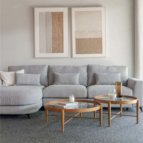 Sofá Da Vinci / Gris Claro en Gris - Sillones y sofás, Uruguay | Fabrica Italiana