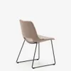 Silla Zahara marrón y patas de acero con acabado negro en Marrón - Sillas, Uruguay | Kavehome, vista 5 de 8