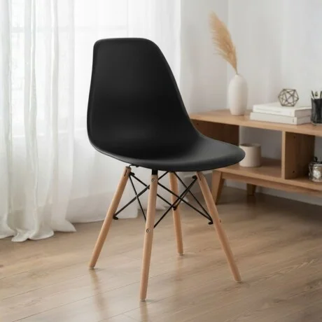 Silla Eames - Negro en Negro - Sillas, Uruguay | La Cueva Muebles, vista 6