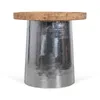 Mesa Lateral Madera-y-aluminio Gris Silver Plata en Multicolor - Mesas de living, Uruguay | Divino, vista 2 de 4