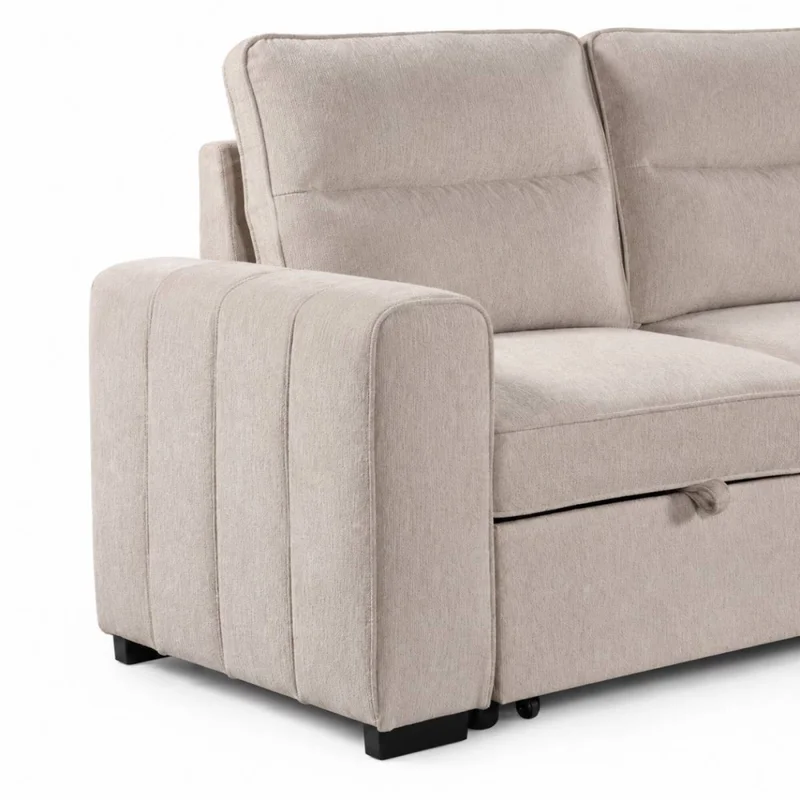 Rinconera Saona - Chaise intercambiable - Tela Microfibra - 120 (Beige) en Beige - Sillones y sofás, Uruguay | NYR, vista 3