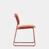 Silla apilable Meli de chenilla beige y patas de metal beige FSC Mix Credit - terracota y patas de metal terracota en Rojo - Sillas, Uruguay | Kavehome, vista 8 de 9