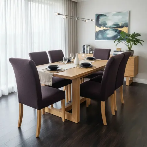 Juego De Comedor Madera Ozark Mesa Mónaco 6 Sillas Vestir A Eleccion en A Eleccion - Mesas de comedor, Uruguay | Ozark Home