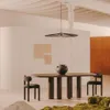 Lámpara de techo Makai de metal con acabado negro - Ø 100 cm - Lámparas colgantes, Uruguay | Kavehome, vista 3 de 6
