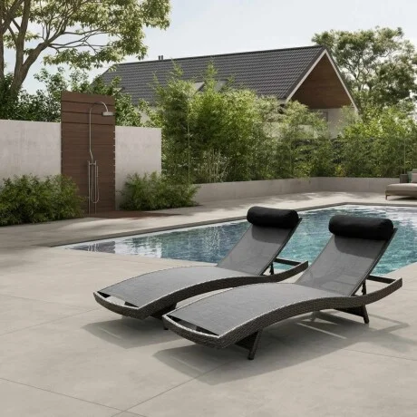 Promo 2 Reposeras Milano - Gris en Gris - Muebles para el exterior, Uruguay | La Cueva Muebles, vista 5