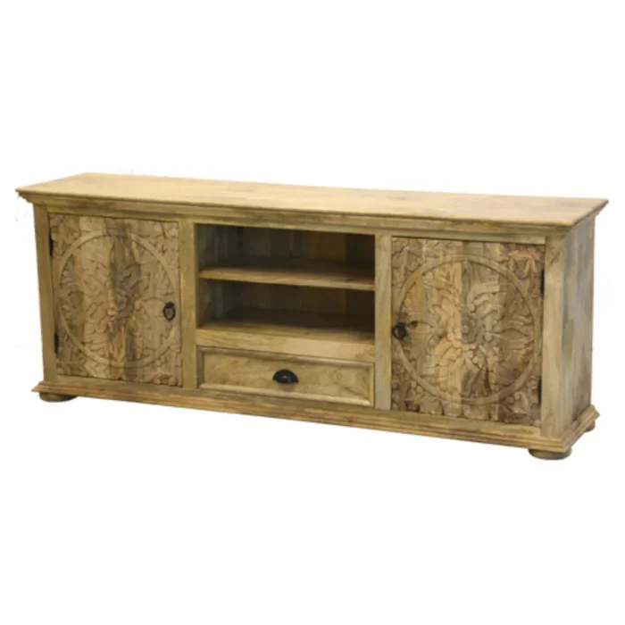 R57 Rack o aparador 180x40x70 en Madera natural - Aparadores y recibidores, Uruguay | Victoriana