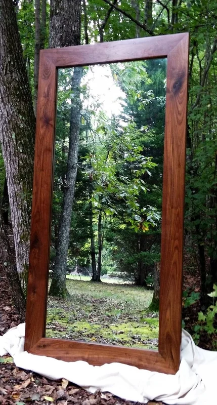Espejo Rectángulo en Madera natural - Espejos, Uruguay | Tree House Deco, vista 5