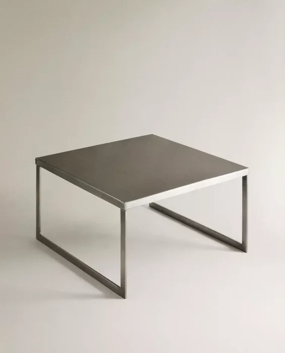 MESA AUXILIAR CUADRADA INOX en Gris - Mesas de living, Uruguay | Zara Home, vista 3