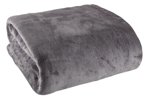 Manta GULSKOLM fleece 220x240 gris en Gris - Textiles, Uruguay | JYSK