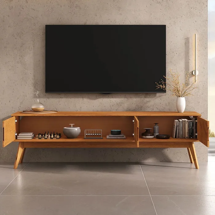 Rack TV 180CM Tivan - Madera Maciza en Madera natural - Muebles para TV, Uruguay | Balton, vista 5