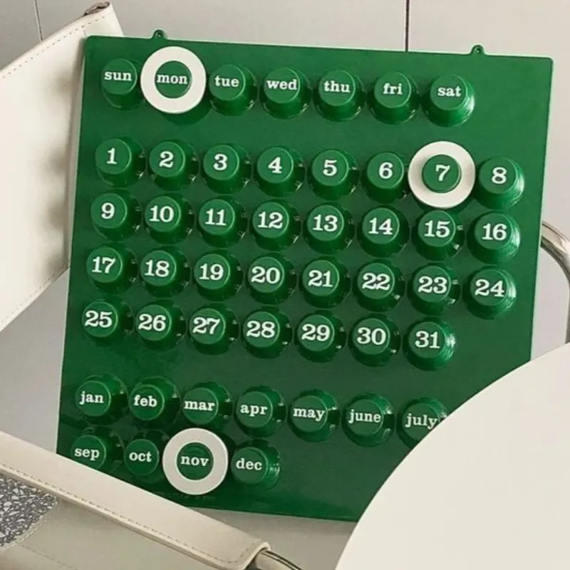 Calendario Daily Dots en Verde - Decoración, Uruguay | CB Studio