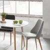 Silla Rosie - gris claro con patas de madera acabado natural en Gris - Sillas, Uruguay | Kavehome, vista 3 de 8