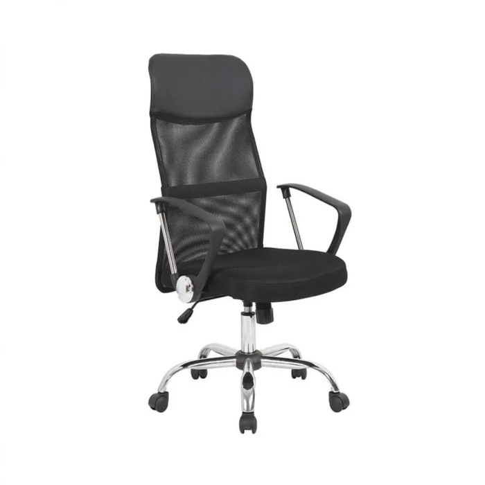 Silla De Escritorio - Ergonómica Respaldo Alto - Apoyacabeza en Negro - Sillas de escritorio, Uruguay | Rústico Hogar
