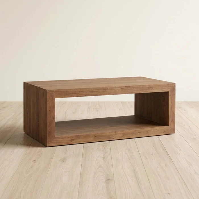 Mesa Ratona Madera Natural-beige Campo Natural en Madera natural - Mesas de living, Uruguay | Divino