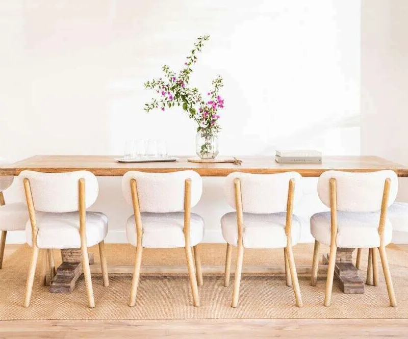 MESA COMEDOR DE OLMO ISABEL - 2.50 X 1.00 MTS en Madera natural - Mesas de comedor, Uruguay | La Iberica