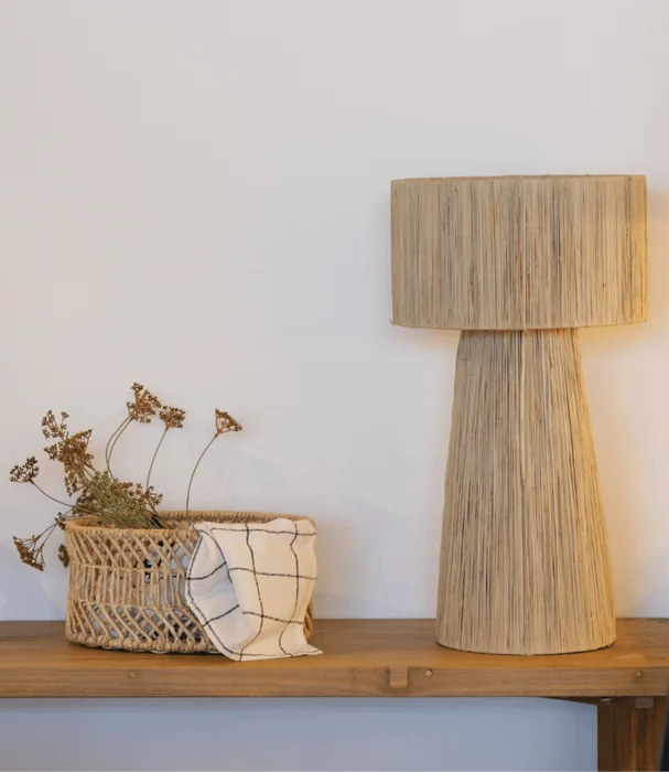 L.MESA NEW GABON BANANA NATURAL en Madera natural - Lámparas de mesa, Uruguay | Masinfinito Casa