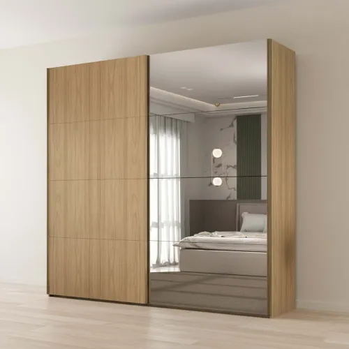 Placard 2 Puertas Mdf Marron Trentino en Marrón - Roperos y placares, Uruguay | Divino