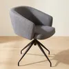 Silla De Oficina Tela-y-metal Gris Round en Gris - Escritorios y sillas de escritorio, Uruguay | Divino, vista 1 de 6
