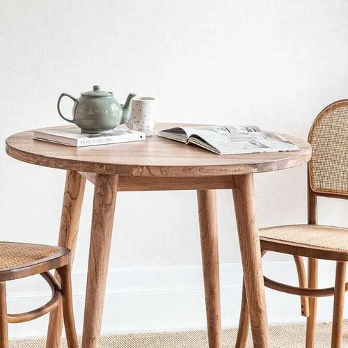 MESA COMEDOR NORDICA - OLMO NATURAL - 0.90 MTS en Madera natural - Mesas de comedor, Uruguay | La Iberica