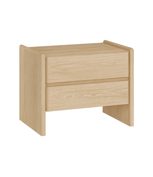 MESA DE LUZ BAKERS ROBLE en Madera natural - Mesas de luz, Uruguay | Más Infinito Casa