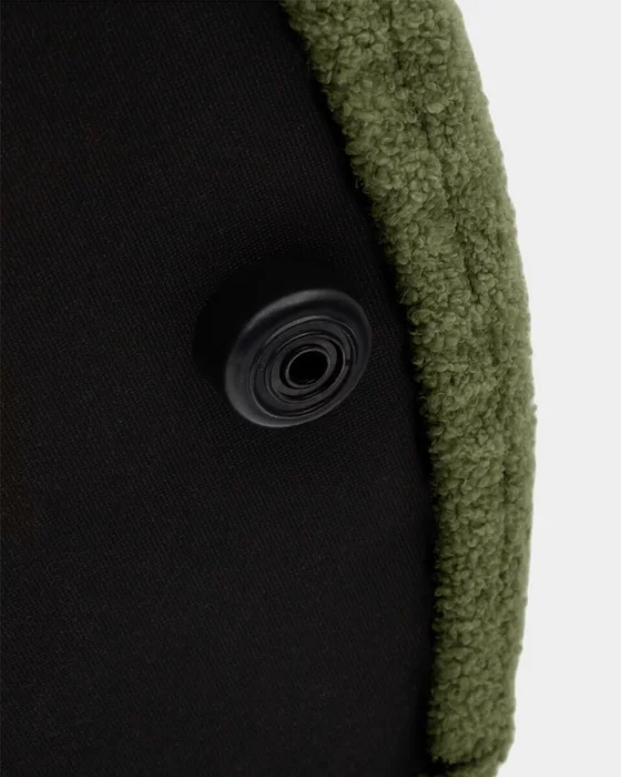 Reposapiés desenfundable Kaeli - de borreguito verde Ø 43 cm en Verde - Butacas, banquetas y puffs, Uruguay | Kavehome, vista 7