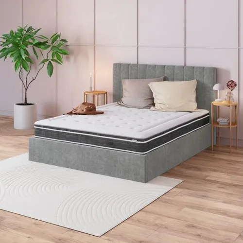 Estructura cama HASLEV 140x190 gris oscuro en Gris - Dormitorio, Uruguay | JYSK