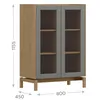 FINESTRA- APARADOR VITRINA BARCELONA 2 PTS 2156UC - Aparadores y recibidores, Uruguay | Alfa Ventas, vista 3 de 4