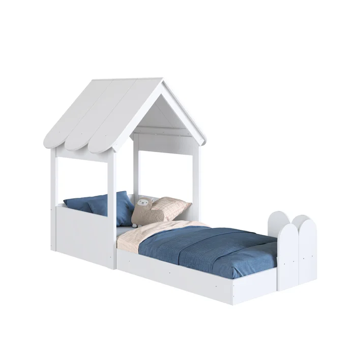 Cama Gretel – Total Blanco en Blanco - Dormitorio, Uruguay | RM Muebles y Deco, vista 7