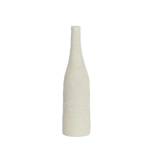 Jarrón Youna Natural/beige Cerámica 5886643 en Blanco - Jarrones, Uruguay | Divino