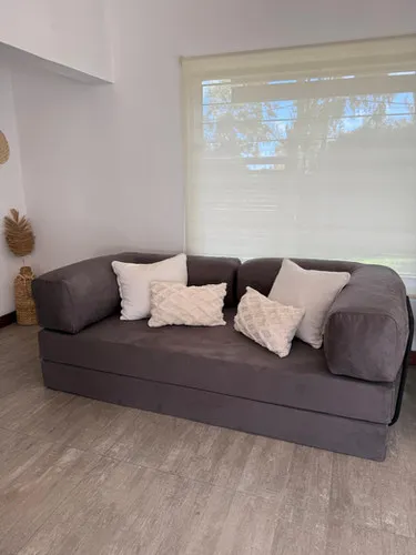 Sofa Teddy (Suede) en Gris - Sillones y sofás, Uruguay | Bloop Home