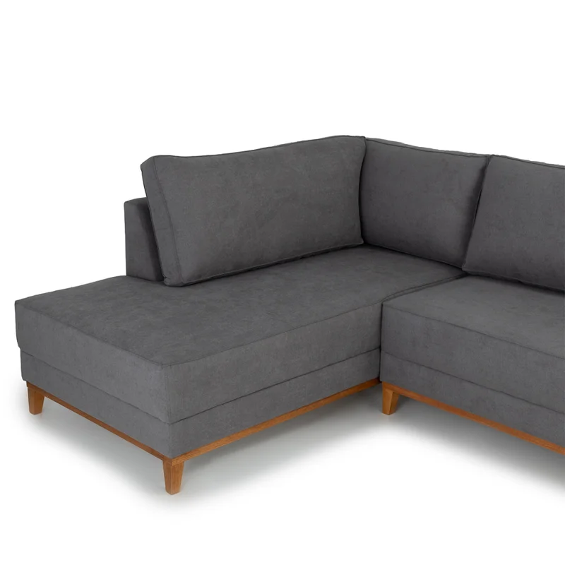 Rinconera Amadeus Chica - Tela Microfibra - Chaise Izquierdo - 2160 (Grafito) en Gris - Sillones y sofás, Uruguay | NYR, vista 3