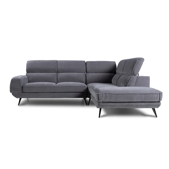 Rinconera Versatile - Tela Microfibra - Chaise Derecho - 6686-7 Gris en Gris - Sillones y sofás, Uruguay | NYR, vista 2