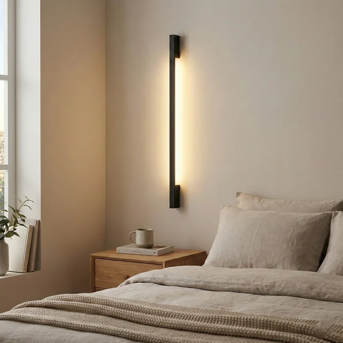 Aplique de Pared Linear Gloss en Negro - Iluminación, Uruguay | La Perla, vista 3