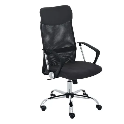 SILLA DE ESCRIOTRIO MESH RESPALDO ALTO MC019A en Negro - Escritorios y sillas de escritorio, Uruguay | Alfa Ventas