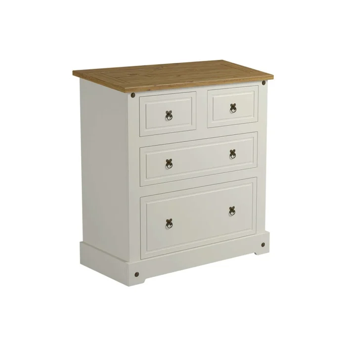 Cómoda Cajonera 4 Cajones Madera Natural-beige Smile en Beige - Cómodas, Uruguay | Divino, vista 2